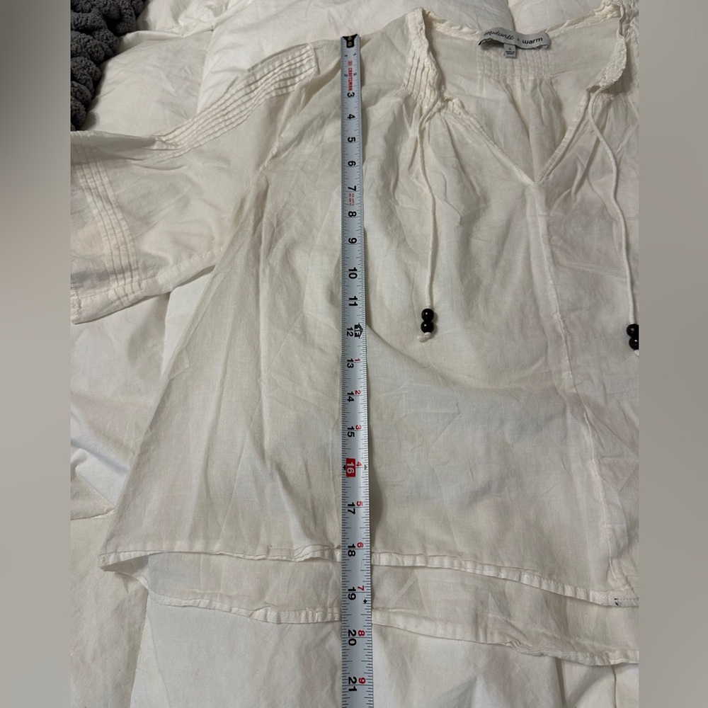 Madewell x Warm Pintuck Women's Top - Size L - Picture 10 of 12